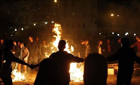 Videos show scattered protests during Iran’s fire festival
